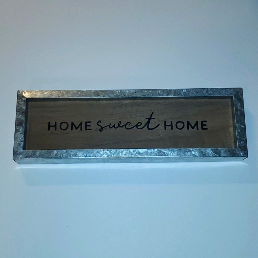Home Sweet Home Galvanized Box Sign